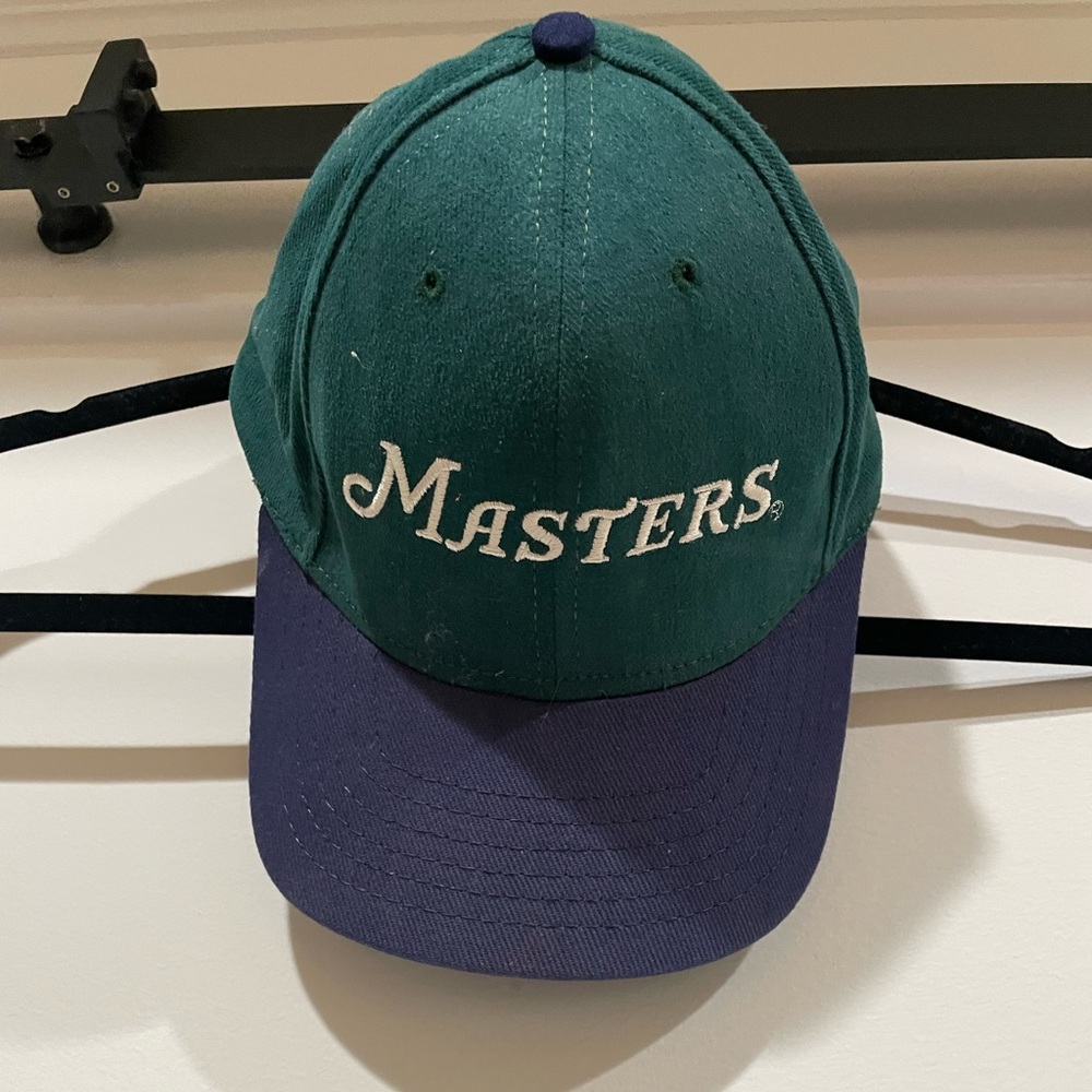 Vintage Green and Blue Masters Cap
